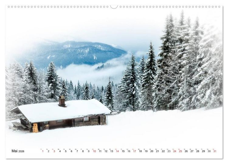 Produktbild: WINTERZAUBER Reit im Winkl und Umgebung (Wandkalender 2026 DIN A2 quer), CALVENDO Monatskalender
