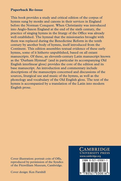Produktbild: The Hymns of the Anglo-Saxon Church