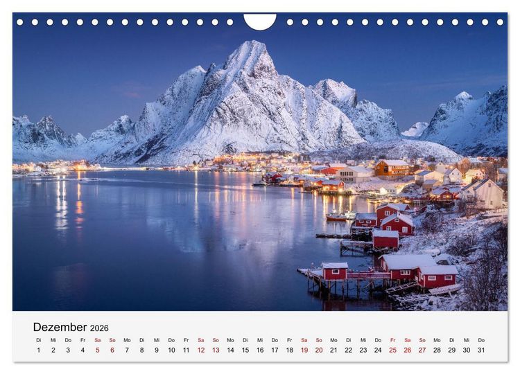 Produktbild: Farben der Lofoten - Jahreszeiten jenseits des Polarkreises (Wandkalender 2026 DIN A4 quer), CALVENDO Monatskalender