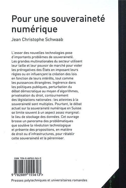 Produktbild: Pour une souverainete numerique