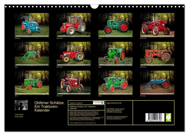 Produktbild: Oldtimer Sch&auml;tze. Ein Traktoren-Kalender (Wandkalender 2026 DIN A3 quer), CALVENDO Monatskalender