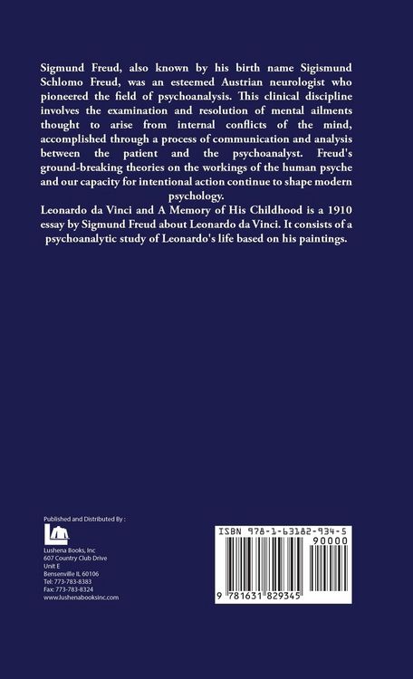 Produktbild: Leonardo Da Vinci A Psychosexual Study of an Infantile Reminiscence
