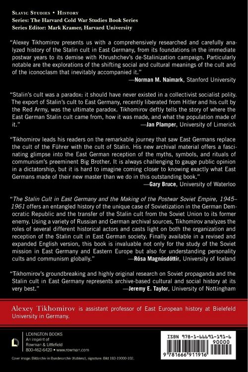 Produktbild: Stalin Cult in East Germany and the Making of the Postwar Soviet Empire, 1945-1961