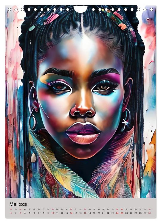 Produktbild: Portraits afrikanischer Frauen (Wandkalender 2026 DIN A4 hoch), CALVENDO Monatskalender