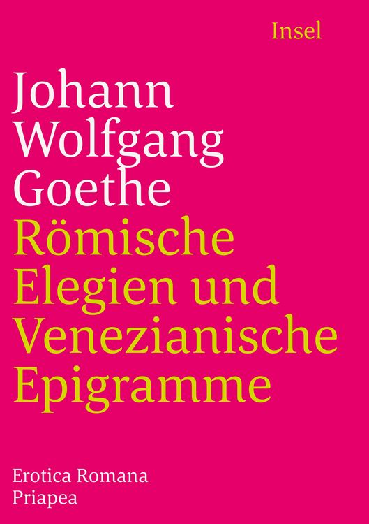 Produktbild: R&ouml;mische Elegien und Venezianische Epigramme