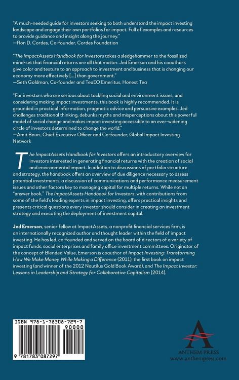 Produktbild: The ImpactAssets Handbook for Investors