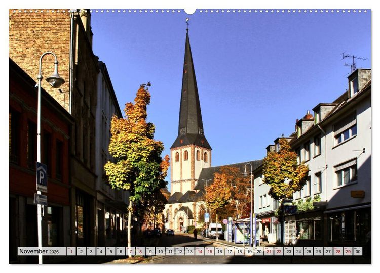 Produktbild: Euskirchen - Ein Trip durch die Kreisstadt am Rande der Eifel (hochwertiger Premium Wandkalender 2026 DIN A2 quer), Kunstdruck in Hochglanz