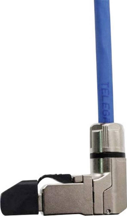 Produktbild: Teleg&auml;rtner 100023061 RJ45-Stecker gewinkelt, feldkonfektionierbar 100023061 Stecker, gerade 1 St.