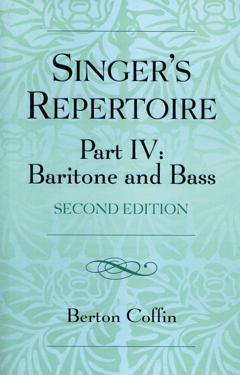 Produktbild: The Singer's Repertoire, Part IV