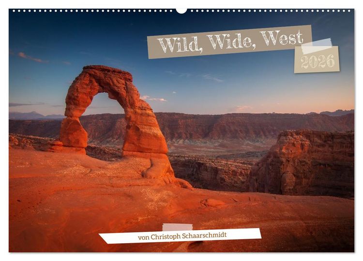Produktbild: Wild, Wide, West (Wandkalender 2026 DIN A2 quer), CALVENDO Monatskalender