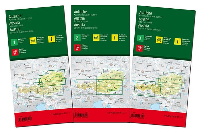 Produktbild: Freytag & berndt Stra&szlig;enkarte &Ouml;sterreich Set 1:250.000