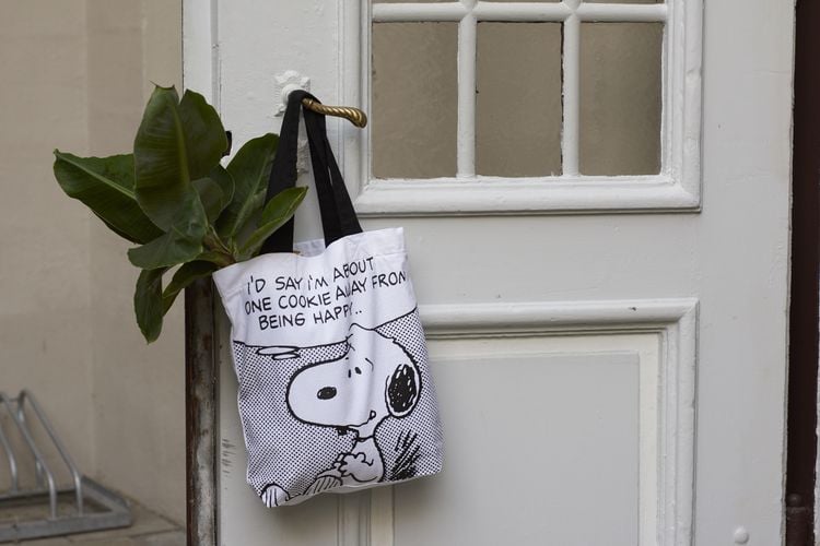 Snoopy Stoffbeutel "One Cookie Away"