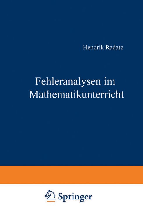 Produktbild: Fehleranalysen im Mathematikunterricht