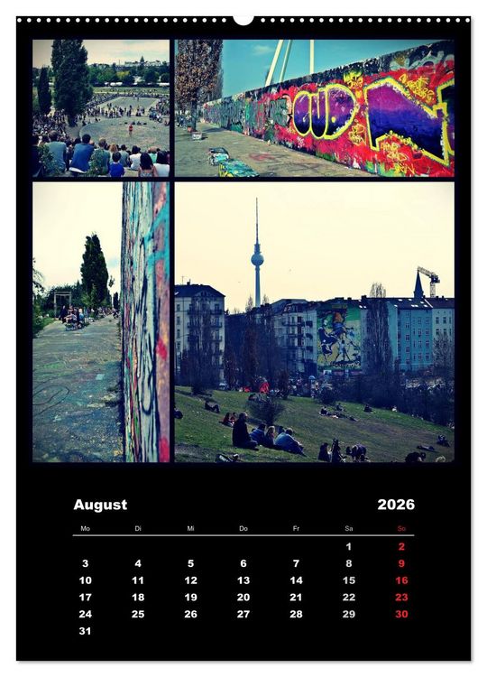 Produktbild: BERLIN / vertikal (Wandkalender 2026 DIN A2 hoch), CALVENDO Monatskalender