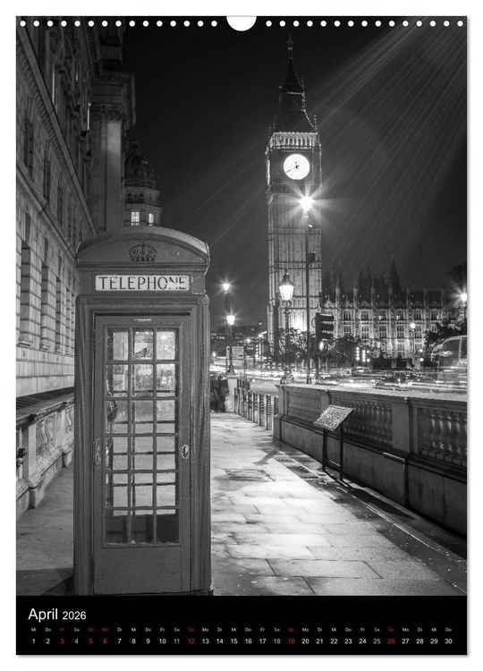 Produktbild: Big City London (Wandkalender 2026 DIN A3 hoch), CALVENDO Monatskalender