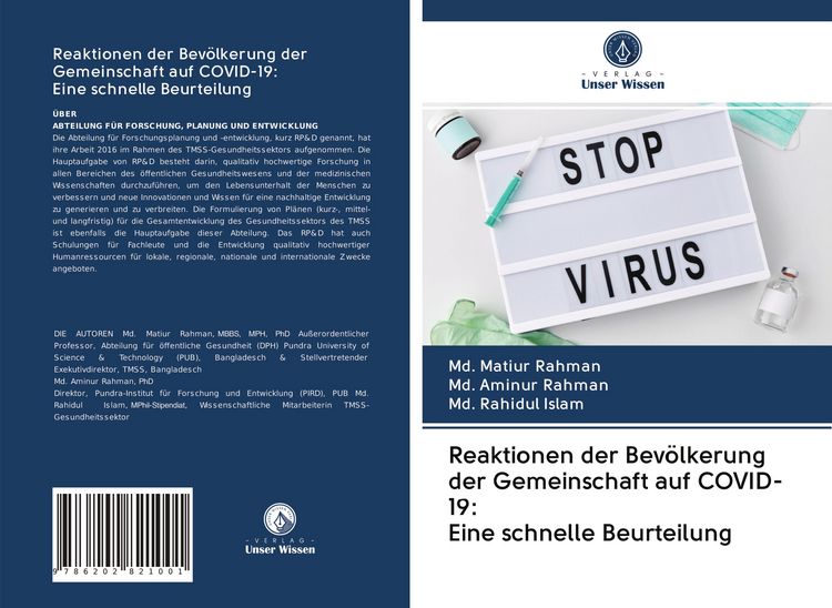 Produktbild: Reaktionen der Bev&ouml;lkerung der Gemeinschaft auf COVID-19: Eine schnelle Beurteilung
