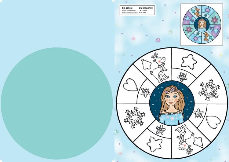 Produktbild: Das Ausschneide-Bastelbuch &ndash; Funkelnder Winterzauber