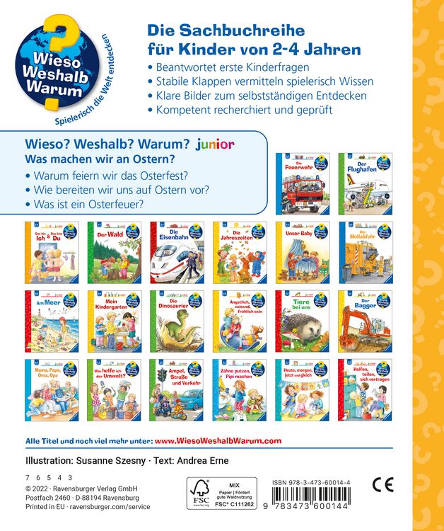 Produktbild: Wieso? Weshalb? Warum? junior (2-4 J.), Band 54 - Was machen wir an Ostern?