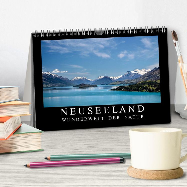 Produktbild: Neuseeland - Wunderwelt der Natur (Tischkalender 2026 DIN A5 quer), CALVENDO Monatskalender