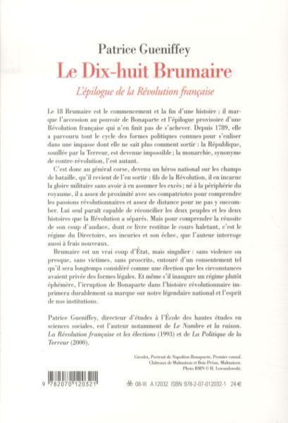 Produktbild: Le 18 Brumaire: l'&eacute;pilogue de la R&eacute;volution fran&ccedil;aise