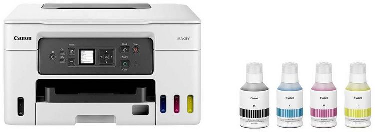 Produktbild: Canon MAXIFY GX3050 Multifunktionsdrucker Tintenstrahl Farbe A4 Drucker, Scanner, Kopierer Duplex, Tintentank-System, WLAN