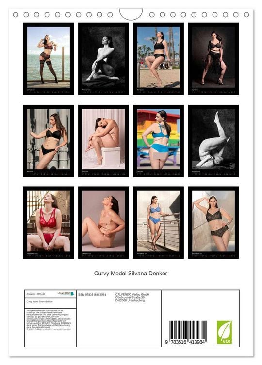 Produktbild: Curvy Model Silvana Denker (Wandkalender 2026 DIN A4 hoch), CALVENDO Monatskalender