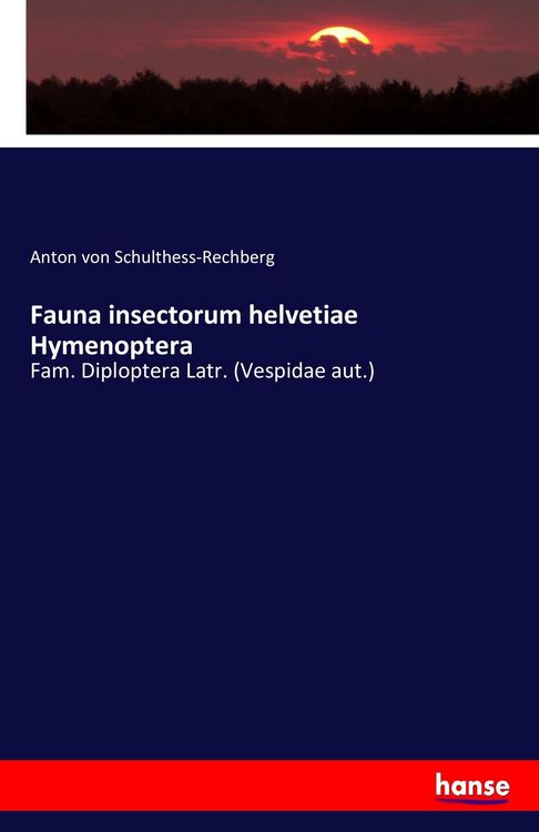 Produktbild: Fauna insectorum helvetiae Hymenoptera