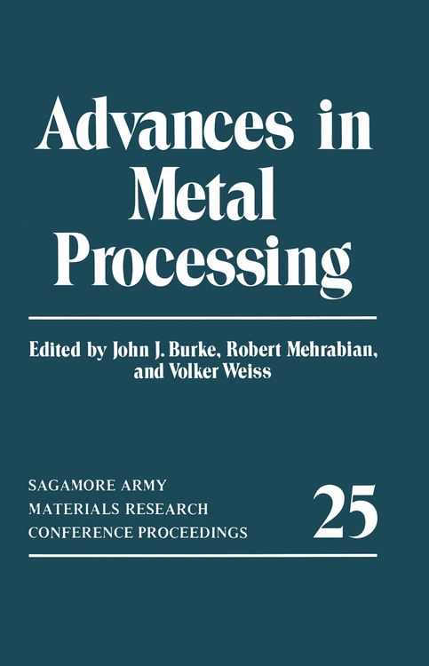 Produktbild: Advances in Metal Processing