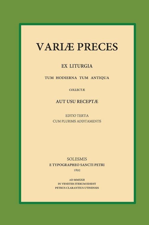 Produktbild: Variae Preces