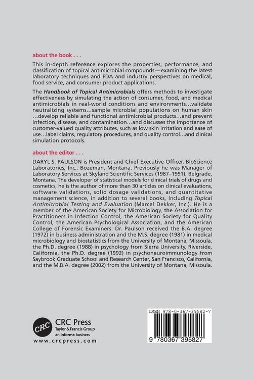 Produktbild: Handbook of Topical Antimicrobials