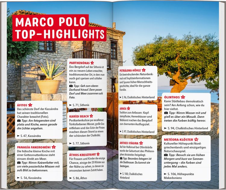 Produktbild: MARCO POLO Reisef&uuml;hrer Chalkidik&iacute;, Thessalon&iacute;ki