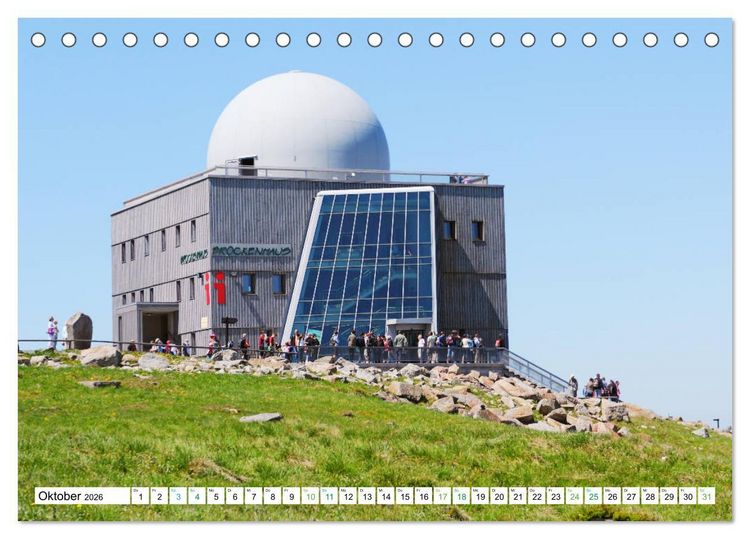 Produktbild: Harz - Ausflugsziele vom Brocken bis Sangerhausen (Tischkalender 2026 DIN A5 quer), CALVENDO Monatskalender