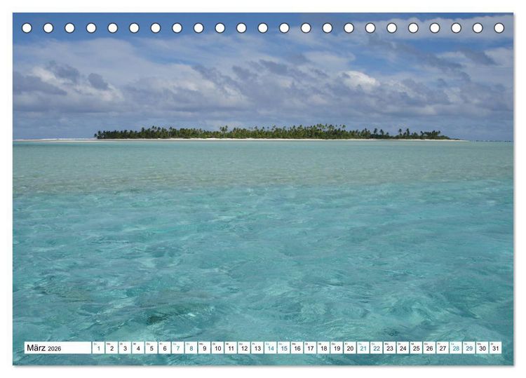 Produktbild: Cookinseln - Ein Traum aus Inseln und Lagunen in der S&uuml;dsee (Tischkalender 2026 DIN A5 quer), CALVENDO Monatskalender