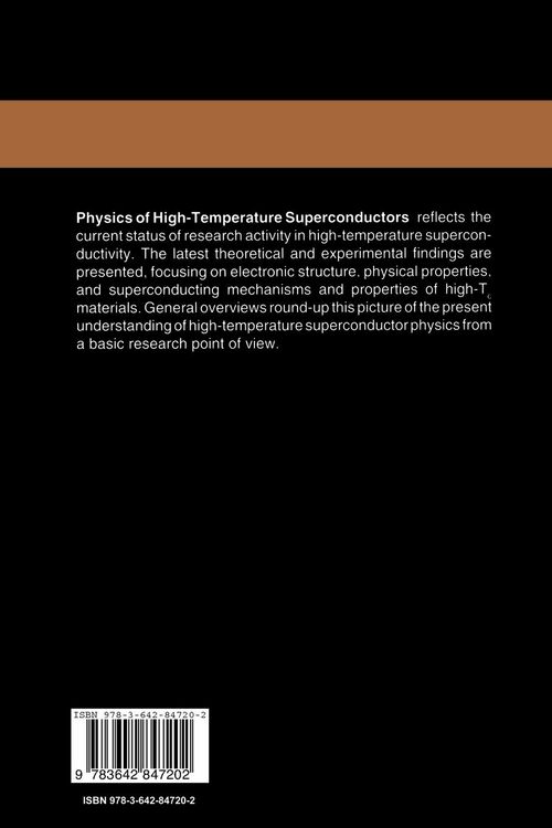 Produktbild: Physics of High-Temperature Superconductors