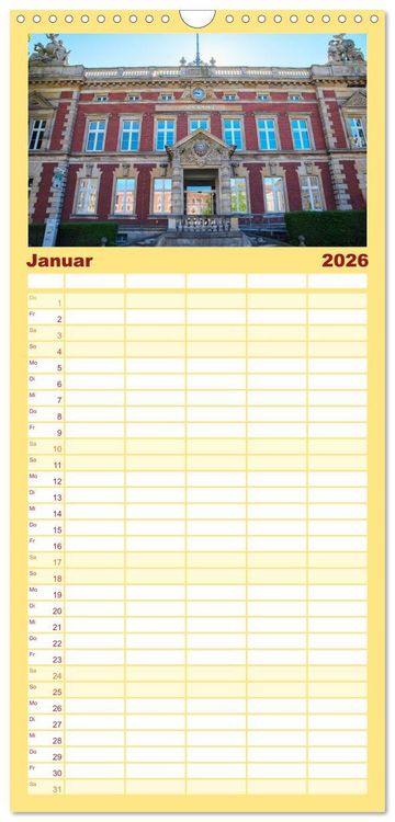 Produktbild: Familienplaner 2026 - G&ouml;rlitz - Europas verborgene Sch&ouml;nheit an der Nei&szlig;e mit 5 Spalten (Wandkalender, 21 x 45 cm) CALVENDO