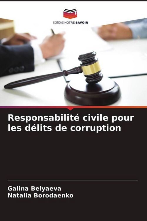 Produktbild: Responsabilit&eacute; civile pour les d&eacute;lits de corruption