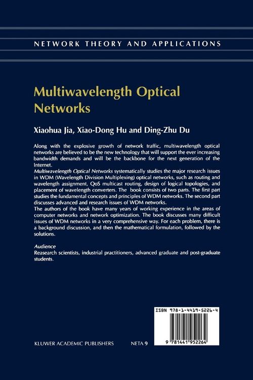 Produktbild: Multiwavelength Optical Networks