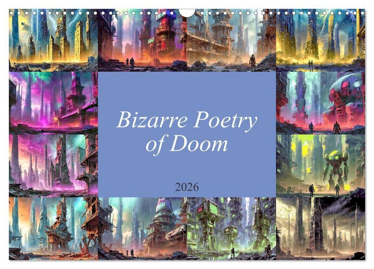 Produktbild: Braun, W: Bizarre Poetry of Doom (Wall Calendar 2026 DIN A3