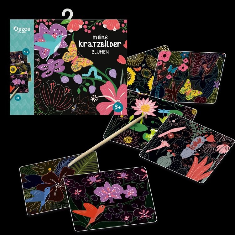 Produktbild: Auzou Meine Kratzbilder - Blumen