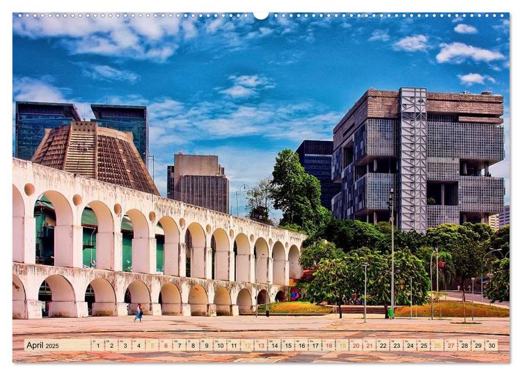 Produktbild: Rio de Janeiro, Stadt des Sonnenscheins (hochwertiger Premium Wandkalender 2025 DIN A2 quer), Kunstdruck in Hochglanz