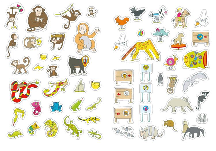 Produktbild: Gro&szlig;es Sticker-Buch. Zoo