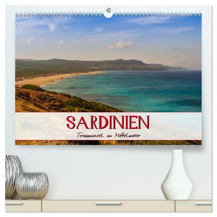 Produktbild: Sardinien Panoramakalender (hochwertiger Premium Wandkalender 2027 DIN A2 quer), Kunstdruck in Hochglanz