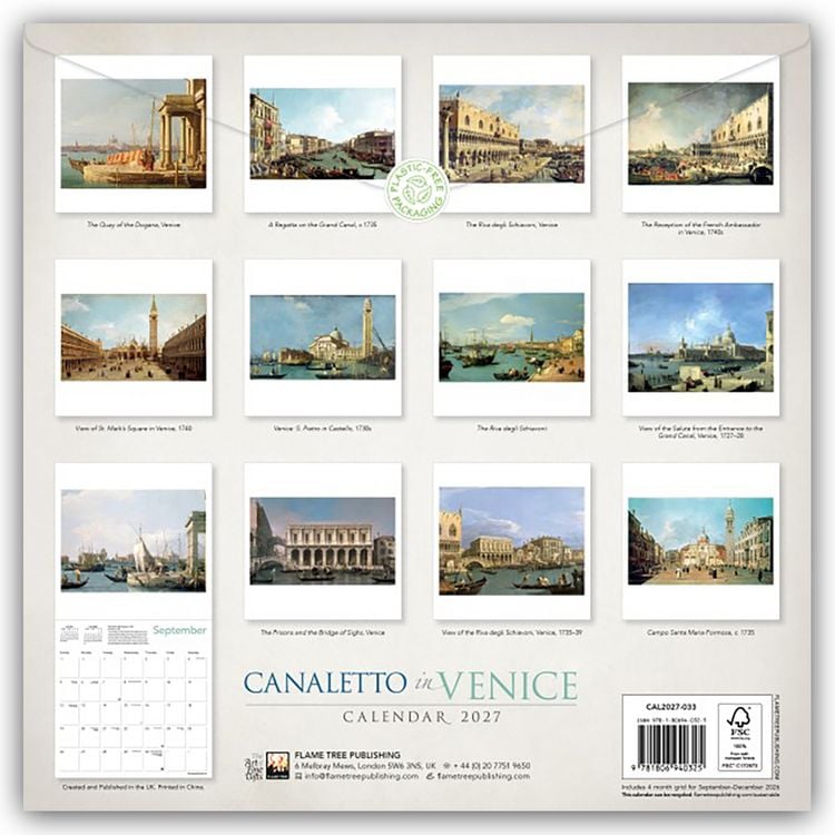 Produktbild: Canaletto in Venedig 2027 &ndash; Original Flame Tree Publishing-Kalender [Kalender]