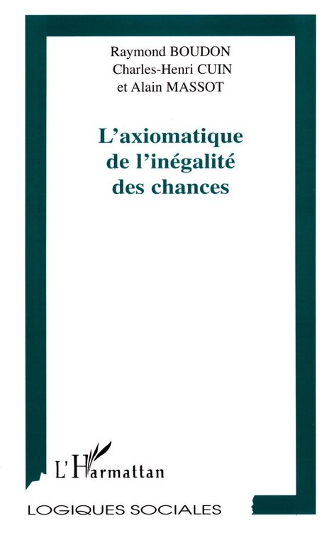 Produktbild: L'axiomatique De L'in&eacute;galit&eacute; des Chances