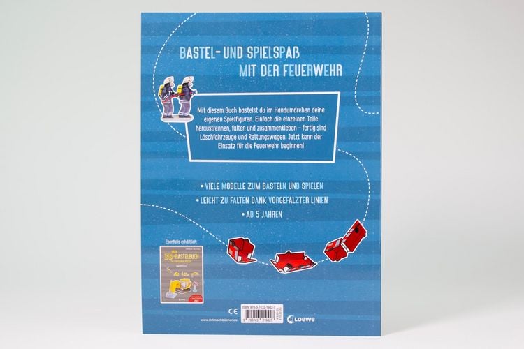 Produktbild: Mein 3D-Bastelbuch - Falten, kleben, spielen - Feuerwehr