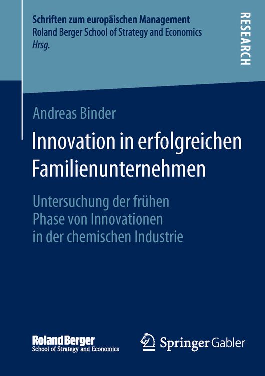 Bild vom Artikel Innovation in erfolgreichen Familienunternehmen vom Autor Andreas Binder