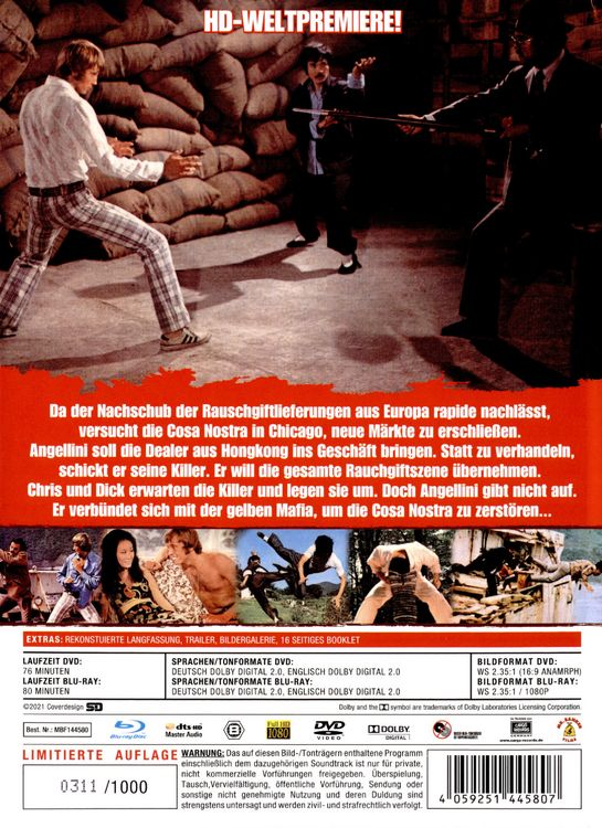 Produktbild: Kung Fu - Im Trommelfeuer seiner F&auml;uste - Mediabook - Limited Edition auf 1000 St&uuml;ck (+ DVD)