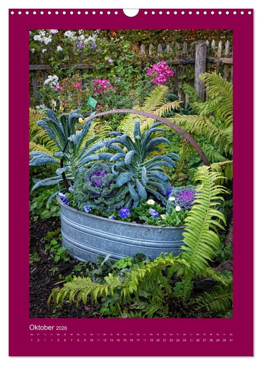 Produktbild: Farbtupferl - Botanischer Garten Augsburg (Wandkalender 2026 DIN A3 hoch), CALVENDO Monatskalender