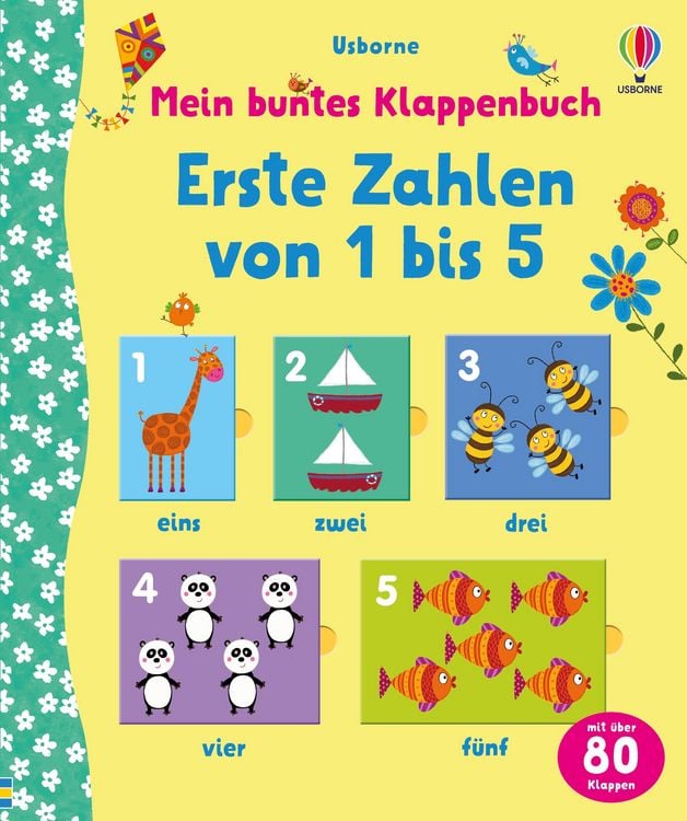Produktbild: Mein buntes Klappenbuch: Erste Zahlen von 1 bis 5
