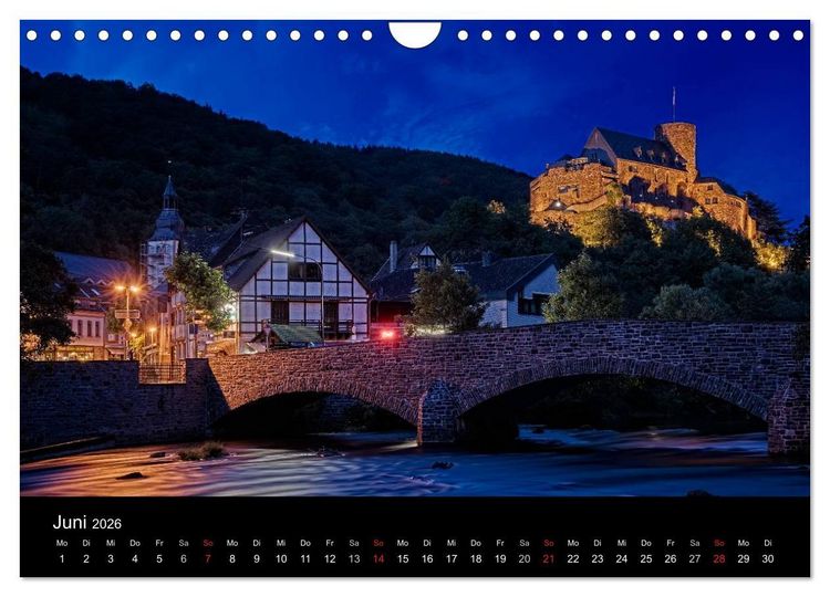 Produktbild: N&auml;chtliche St&auml;dte (Wandkalender 2026 DIN A4 quer), CALVENDO Monatskalender